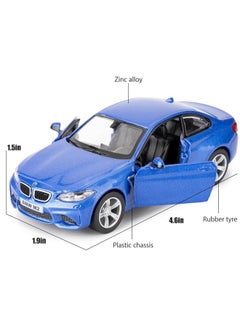 RMZ City 1:36 Bmw M2 Toy Car, Diecast Pull Back Model Car, Collection Kids Toy For Aged 3 And Up, Gift Blue  - Image 2
