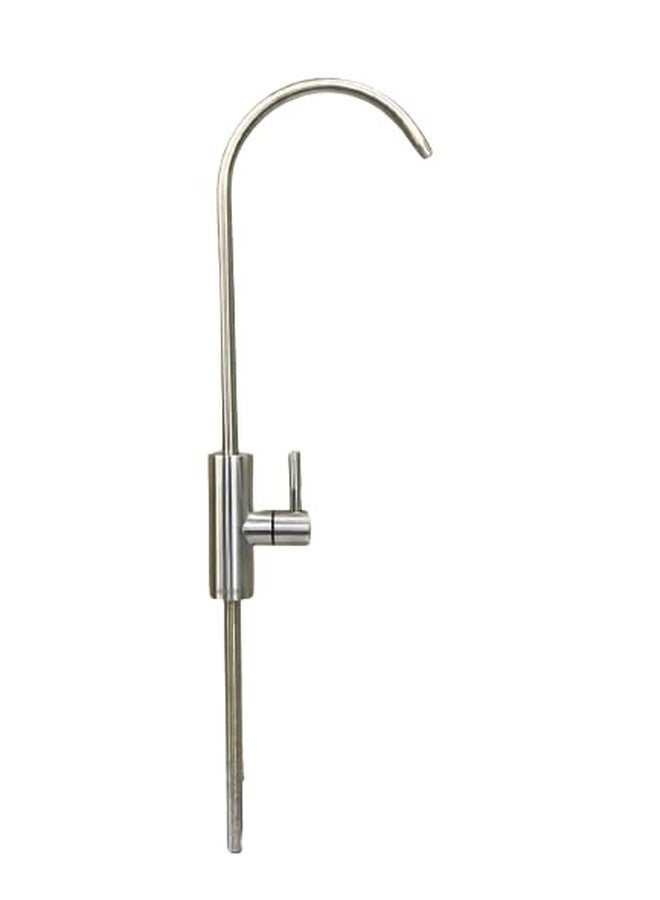 Wellon Stainless Steel RO Faucet Tap | Imported Undersink Long Thread | Chrome Finish Drinking Water Filter Tap for All RO & UV Water Purifiers, Kitchen Sink Installation - Image 1