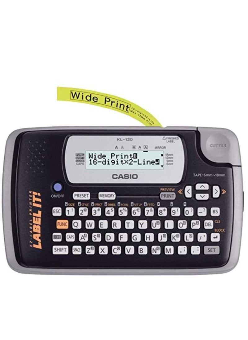 CASIO KL120 LABEL IT Label Printer