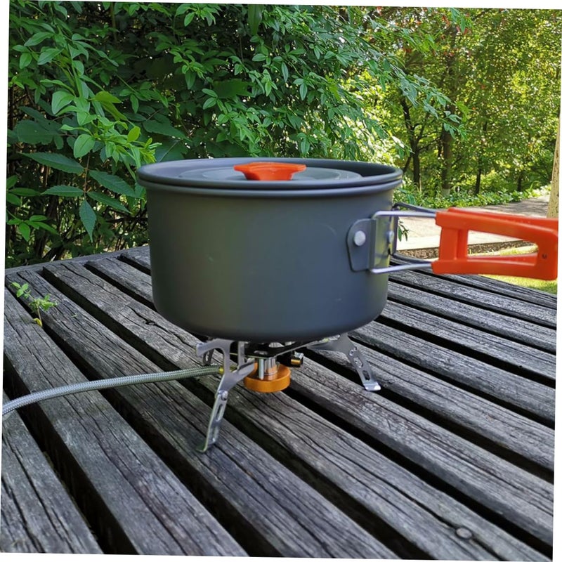 Aluminum Alloy 3 Piece Camping Cookware Set Portable Pot And Kettle For 2 3 People Hiking Picnic - Image 4