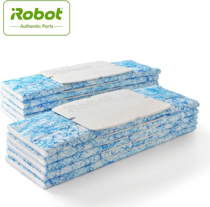 iRobot Braava Authentic Replacement Parts - Braava Jet 200 Series Wet Mopping Pads for Hardwood,Floors,Tile,Stone 10 Count (Pack of 2),Blue,White - Image 2