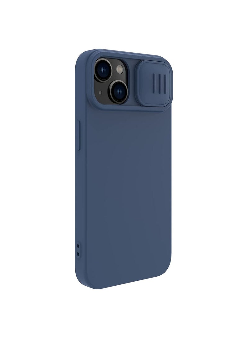 Nillkin CamShield Silky Magnetic Silicone Case For iPhone 14 Pro Max - Blue - Image 1