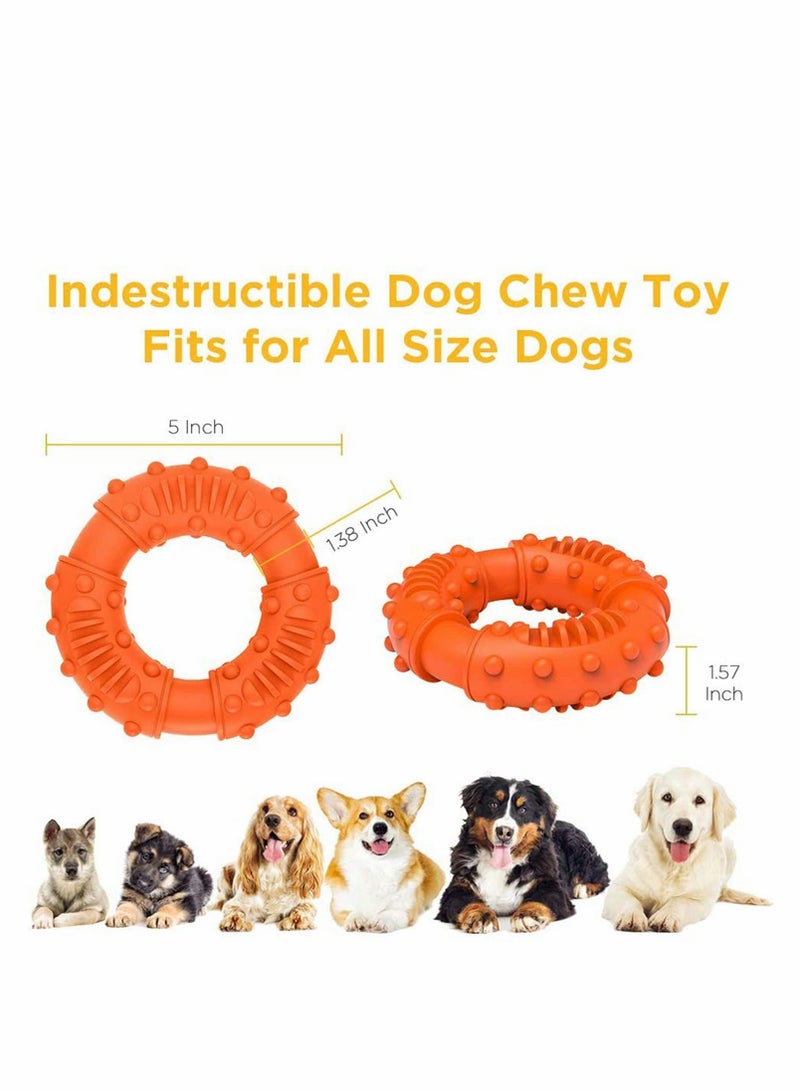 لعبة مضغ للكلاب مصنوعة من المطاط الطبيعي المتين للكلاب الكبيرة والجروهات للعناية بالأسنان والتدريب والتسنين والمتعة - Image 3