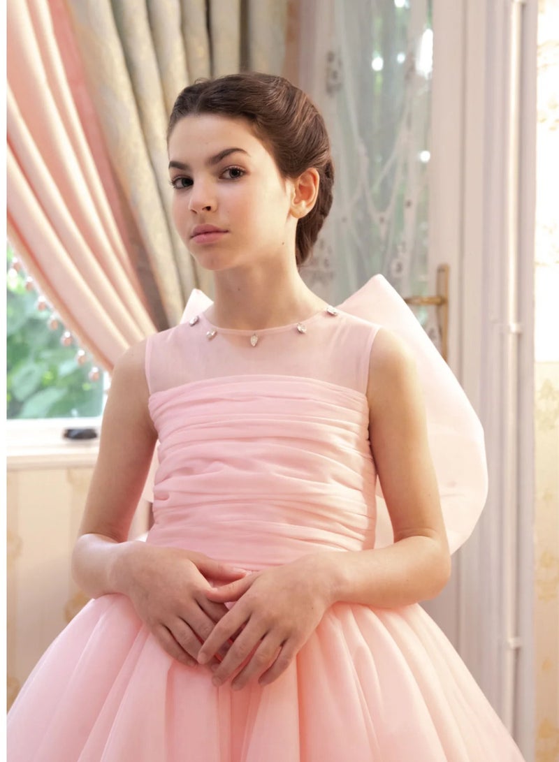 فيا بامبينو فستان بفيونكة من التول - Image 1