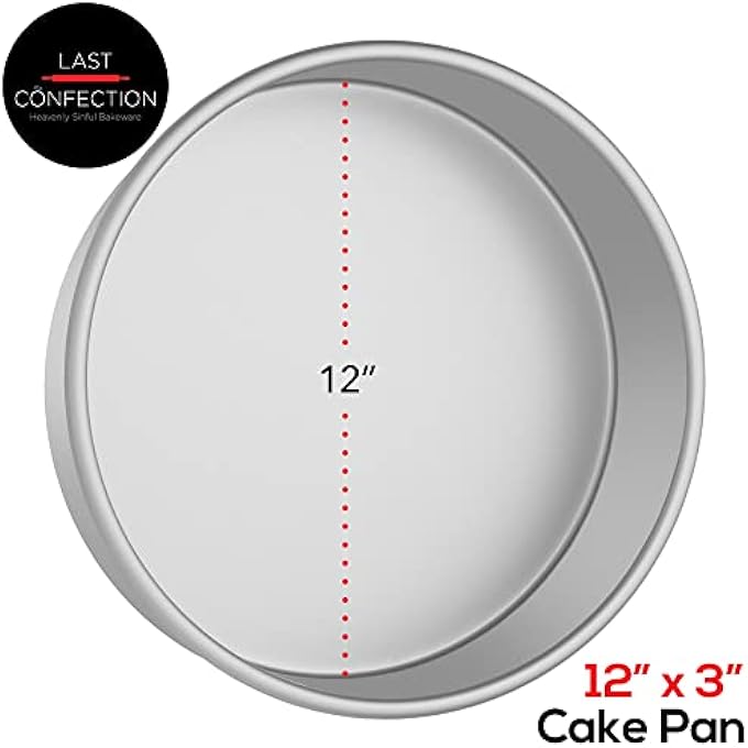 Last Confection 12 X 3 Aluminum Round Cake Pan  Professional Bakeware - Image 3