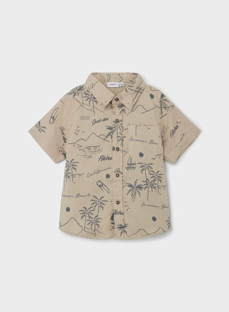 NAME IT Kids Beach Print Shirt