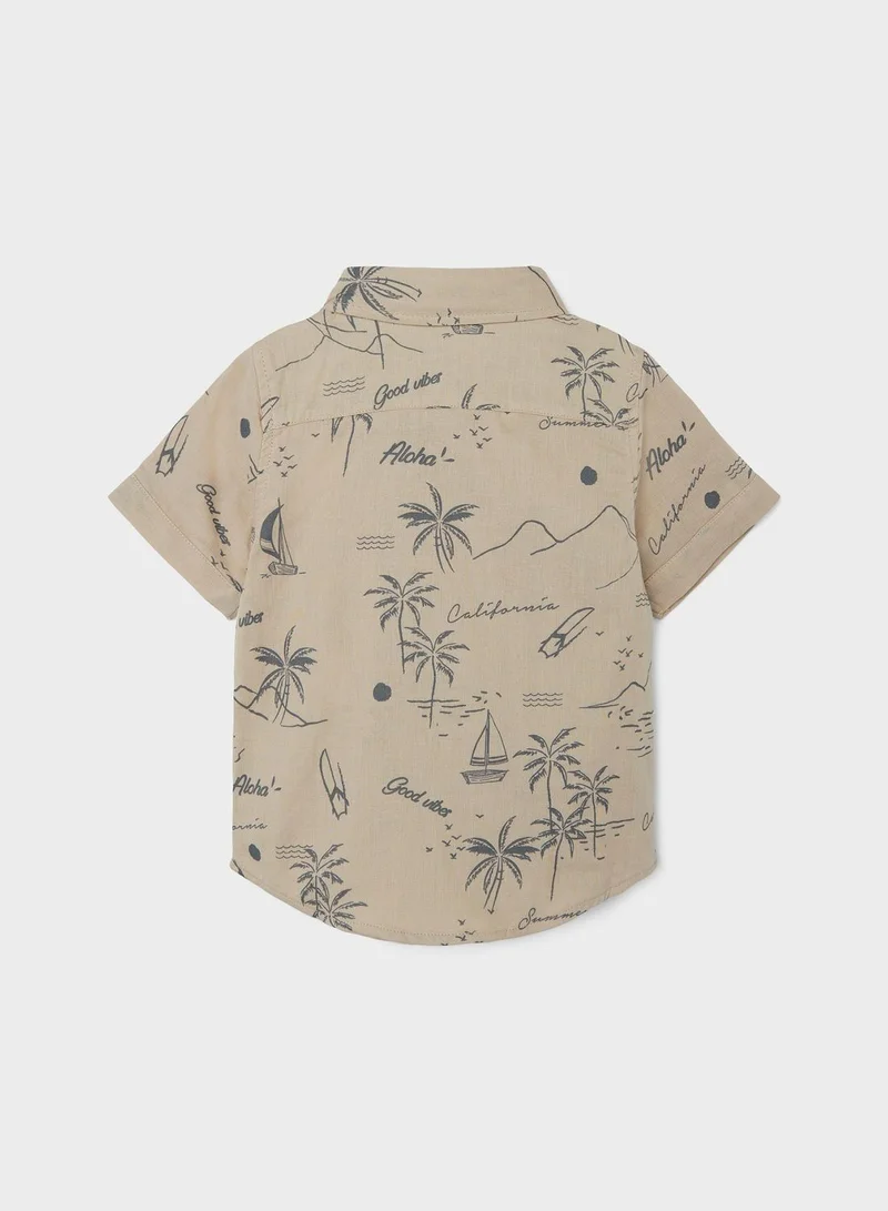 NAME IT Kids Beach Print Shirt