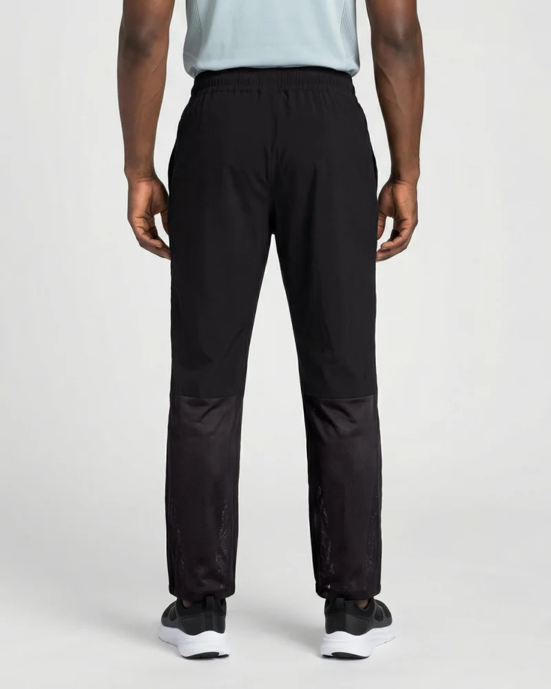Musclemind Black Breathable Mesh Training Pants for Men | Best Price UAE