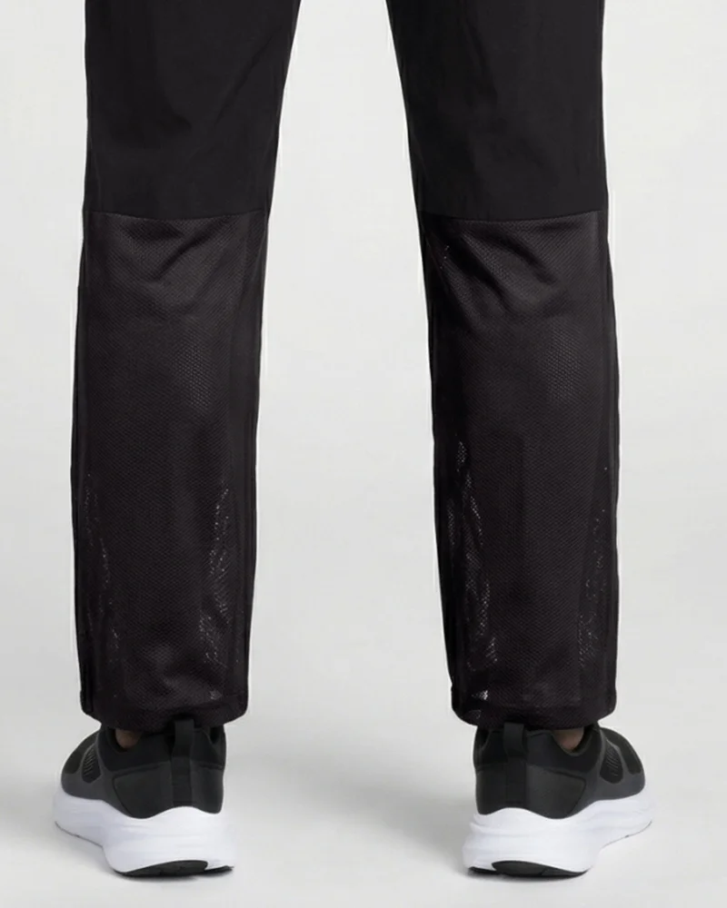 Musclemind Black Breathable Mesh Training Pants for Men | Best Price UAE