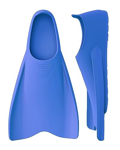W WSTOO WSTOO Streamlined Training Short Fins - Silicone Swim Flippers for Adults and Youth (Men & Women), Ideal for Swimming, Snorkeling, and Diving - Image 1