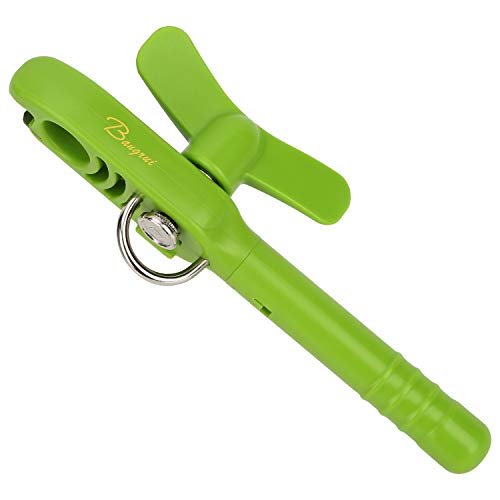 Bangrui Home Kitchen Restaurant Safety Bottle Jar Wine Manual Can Opener&Bangrui Professional 4-in-1 Can Opener keeps smooth edges. With a corkscrew folded in the lever. Best Gadget for Kitchen Use (Green) - Image 1