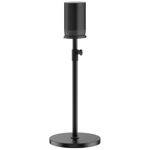 Yibracki Height-Adjustable Speaker Stand for Sonos Move Stand, Heavy-Duty Floor Stand for Sonos Move & Move 2 with Concealed Power Cord Design, Easy Installation, Black - Image 1