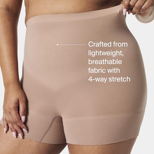SPANX SPANXsculpt Seamless Power Shorty - For All Hemline Lengths - Lightweight Core Control Shapewear - Dig-Free Waistband - Cafe Au Lait - Medium - Image 3