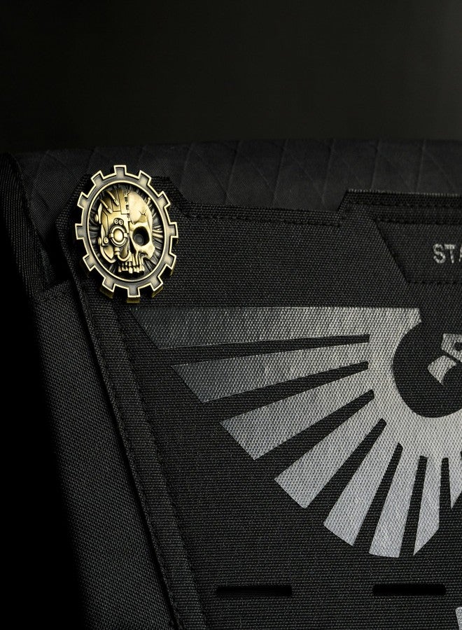 Starforged دبوس شعار فرقة فرسان الرمادي من لعبة وارهامر 40K، مصنوع من الفولاذ السبائكي، بدون أحجار كريمة. مناسب للرجال. - Image 2