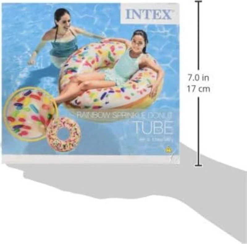 INTEX Rainbow Sprinkle Donut Rainbow Sprinkle Donut Bagel 114 cm (45'')