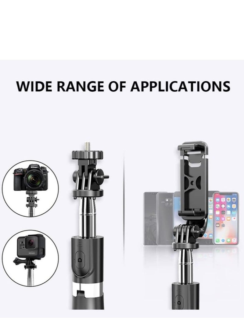 Raxoom عصا سيلفي محمولة 40 بوصة من سبائك الألمنيوم (أسود-E) - Image 5