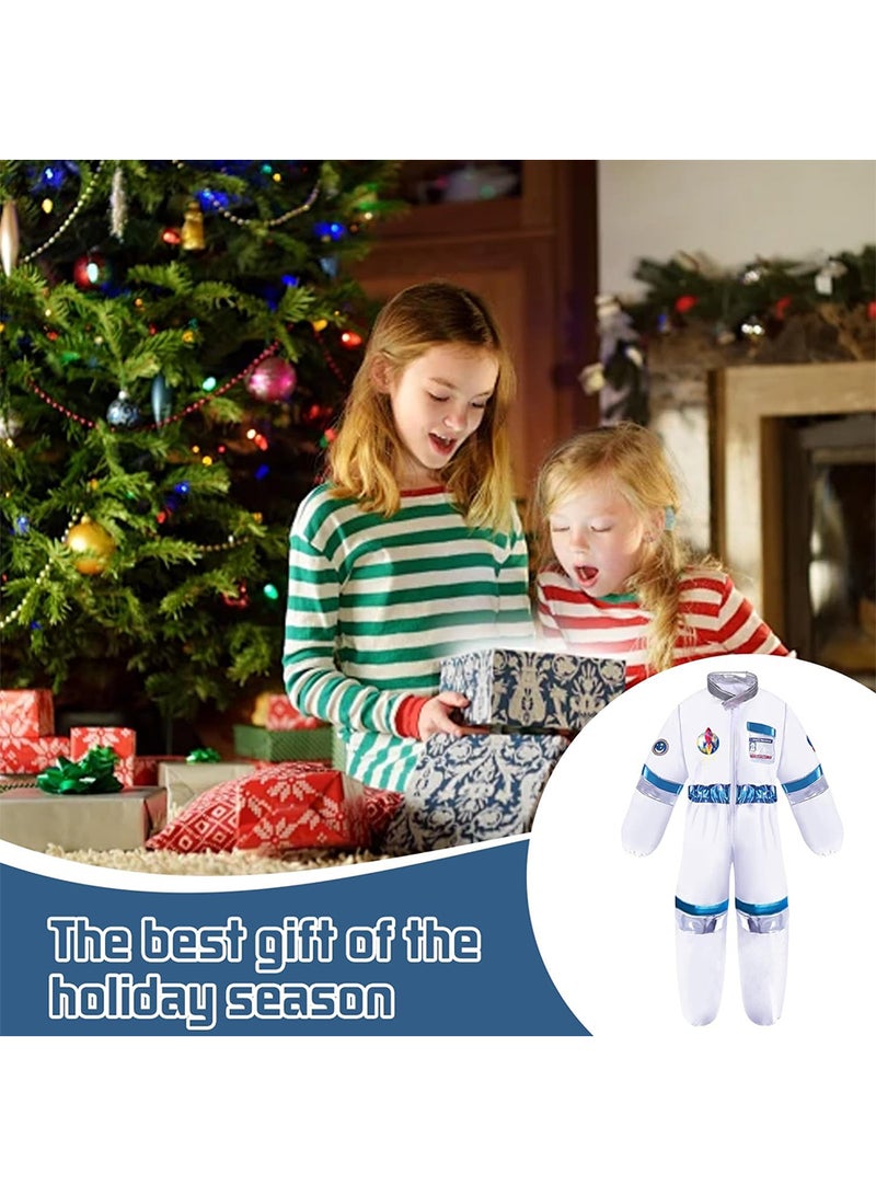 Loquat Astronaut Children's Clothing Space Pilot Jumpsuit With Chest Badge Helmet And Gloves Party Performance Performance Costumes Dance Platform Costumes - Image 5