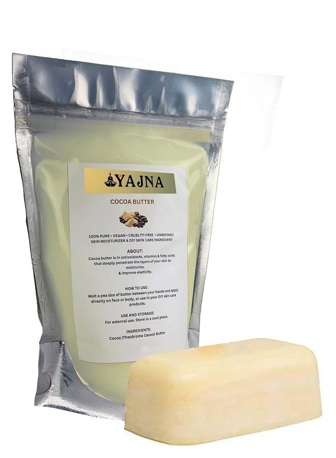 Yajna Organic Raw Cocoa Butter 100% Pure,Natural & Unrefined| Skin Moisturizer For Face, Body & Hair| 4 OZ/115 GM Ivory/White Grade A | DIY Creams, Balms, Lotions, Soaps| Softens Dry & Tough Skin - Image 4