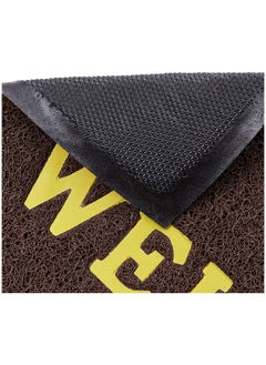 Kuber Industries Kuber Industries Printed Welcome Door Mat|Strong PVC Material & Solid Print|Anti Skid & Water Proof|Size 58 X 38 (Brown), Large Rectangle  - Image 5