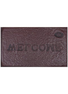 Kuber Industries Kuber Industries Printed Welcome Door Mat|Strong PVC Material & Solid Print|Anti Skid & Water Proof|Size 58 X 38 (Brown), Large Rectangle  - Image 3