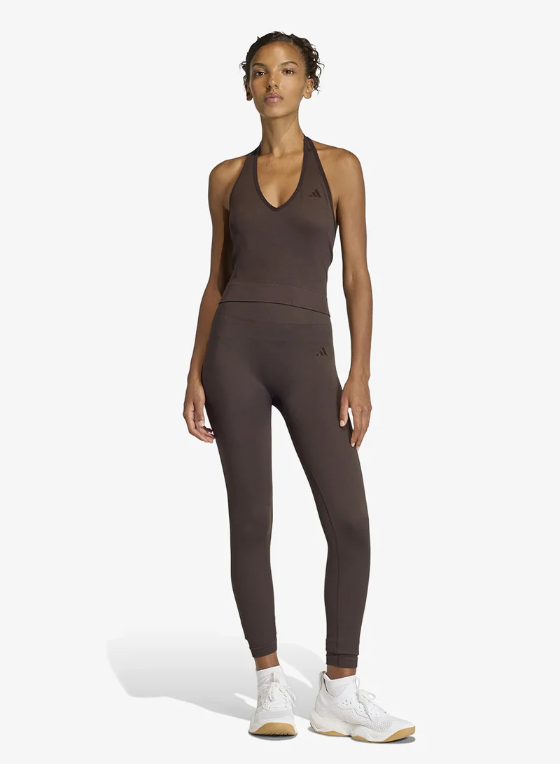 Adidas  Workout Essentials Full-Length Knit Leggings for Women | Best Price UAE