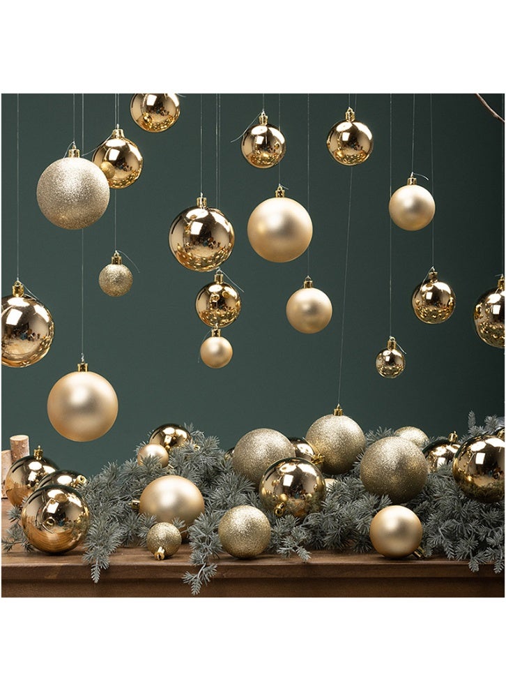 24 Pieces Christmas Ball Ornaments, 4cm Hanging Tree Decorations for Xmas Holiday, Wedding & Party Festive Decor - Image 2