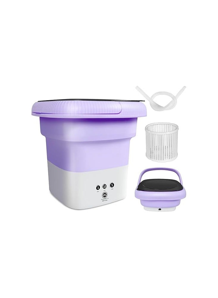 Helknby Portable Washing Machine – 6.5L Mini Foldable Washer and Dryer – Compact Laundry Solution for Apartments, Dorms, RVs, Camping & Travel - Image 1