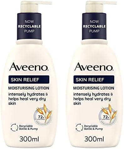 لوشن أفينو لترطيب البشرة 2x 300 مل للبشرة الجافة جداً والمتهيجة مع زبدة الشيا ودقيق الشوفان المهدئ من اليوم الأول