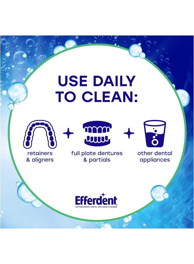 Efferdent Retainer Cleaning Tablets, Denture Cleaning Tablets for Dental Appliances, Minty Fresh & Clean, 44 Count - Image 3