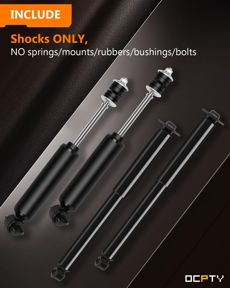 OCPTY Front Rear Shocks for Chevy(RWD),OCPTY Shock Absorbers Struts Fits 1995-2005 for Chevy Blazer/LLV/S10/S10 Blazer,for GMC Jimmy/S15/S15 Jimmy/Sonoma,for Isuzu Hombre 344040 37129 344041 37021 Pack of 4 - Image 5