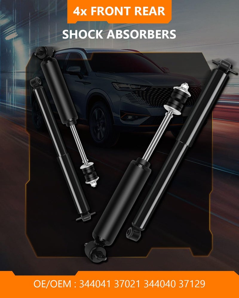 OCPTY Front Rear Shocks for Chevy(RWD),OCPTY Shock Absorbers Struts Fits 1995-2005 for Chevy Blazer/LLV/S10/S10 Blazer,for GMC Jimmy/S15/S15 Jimmy/Sonoma,for Isuzu Hombre 344040 37129 344041 37021 Pack of 4 - Image 2
