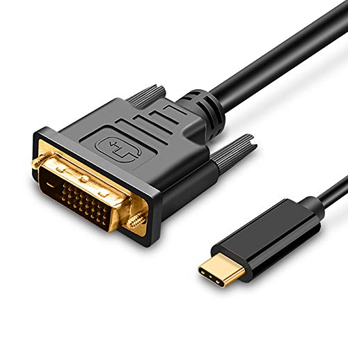 UPGROW USB C to DVI Cable 4K@30Hz 4FT USB Type-C to DVI Male Support iPhone 16 Pro/Max, MacBook Pro/Air 2025, iPad Pro, iMac, S23, XPS 17, Surface Book 3 and More - Image 1