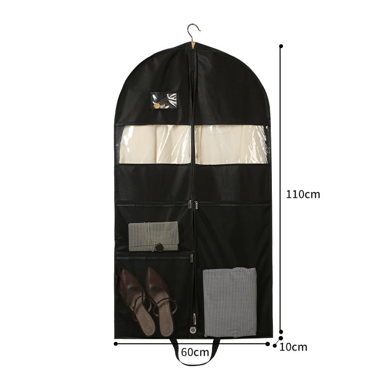 Thickened Non-Woven Garment Dust Cover Storage BagMulti-grid dress cover [small size] 110CM Multi-grid dress cover [small size] 110CM 