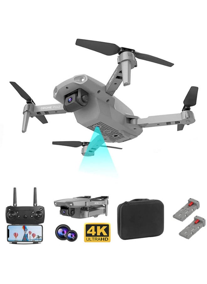Generic - E99 PRO Drone Professional 4K HD Dual Camera Automatic Obstacle Avoidance Foldable Height Keep Mini Helicopter - Image 1