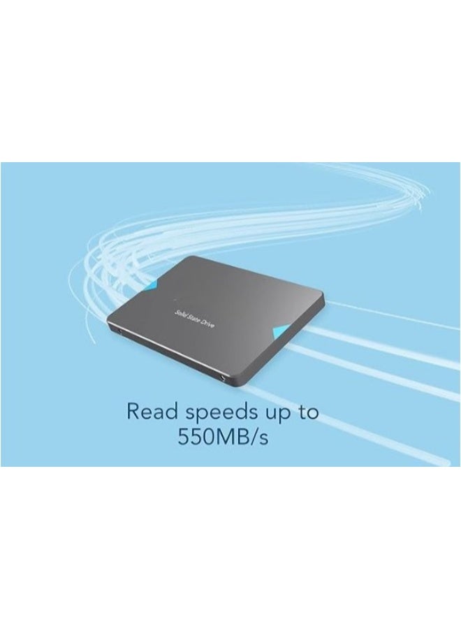 هارد SSD داخلي 240 جيجا SATA III مقاس 2.5 بوصة بسرعة قراءة تصل إلى 550MB/s لترقية اللابتوب والكمبيوتر - Image 2