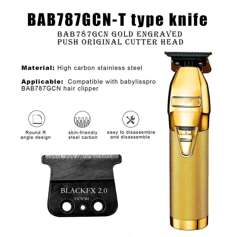 Sodaer FX707ZB2 Replacement Blades Compatible with BaBylissPRO FX787 & FX726 Trimmers, for Outlining Hair Trimmers (FX787) and Trimmers (FX726) -black - Image 4