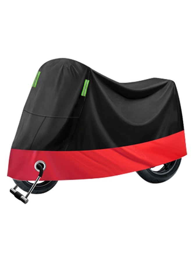 Motorcycle Cover Waterproof, Sunscreen, Dustproof, Electric Bike Full Protection Cover(Black&Red) - Image 1