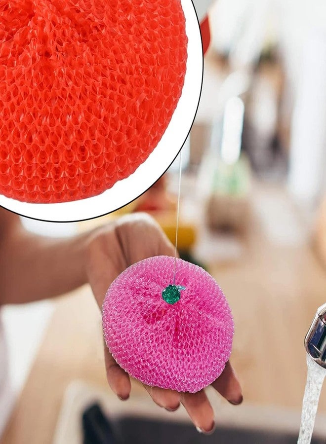 SAWSHIELD Dishwashing Sponge Antibacterial Plastic Dish Scrubber | Nylon Kitchen Cleaning Sponge Scrubber Washing Brush for Utensil Regular Size(Pack of 12)(Multicolour) - Image 3