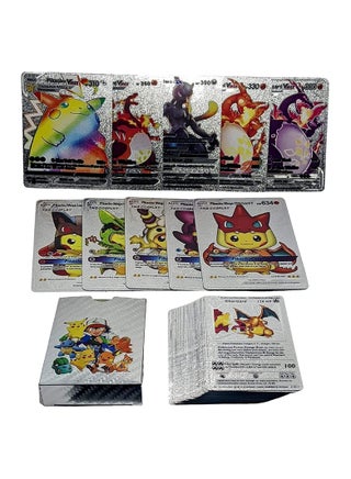 where to buy pokemon cards in qatar 100-Piece EX GX Mega Trainer Energy Game Playset - Assorted 5x5x12cm | Best Price Pokemon TCG Crown Zenith Special