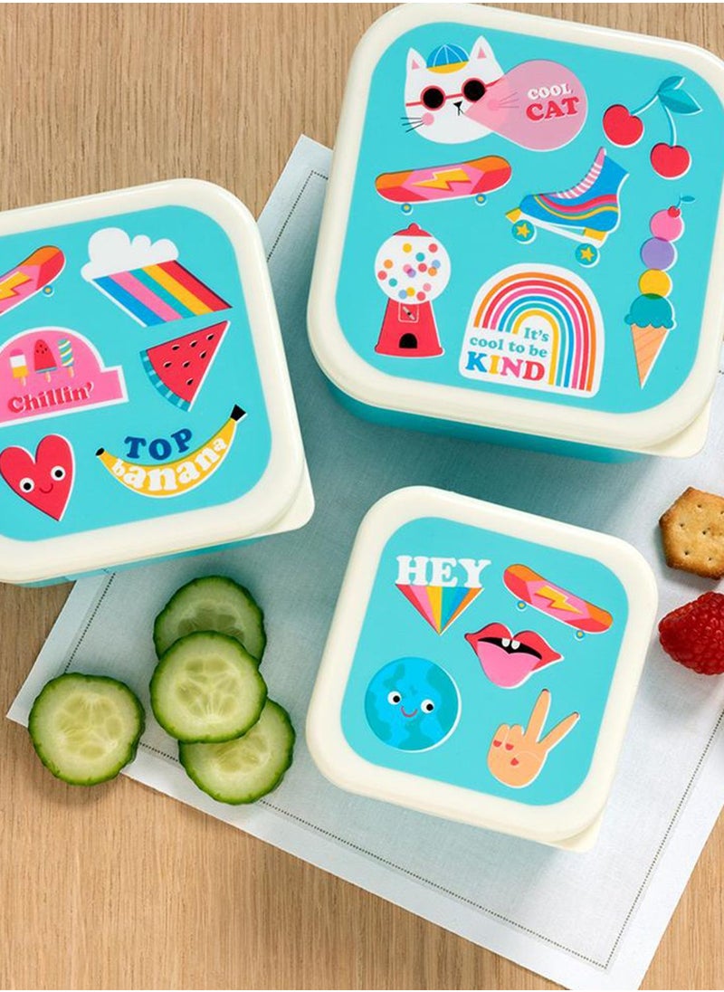 Rex London - Set Of 3 Top Banana Snack Boxes - Image 1