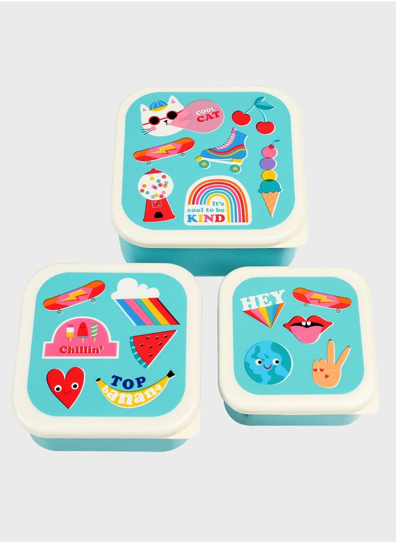 Rex London - Set Of 3 Top Banana Snack Boxes - Image 1