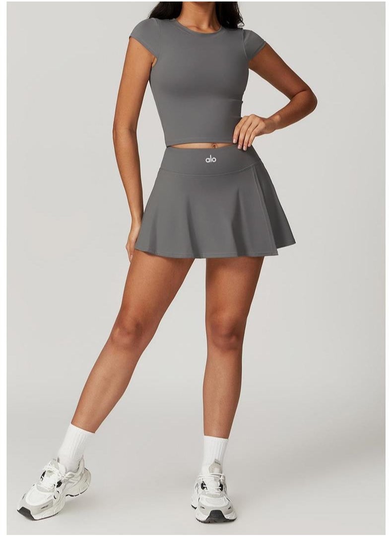 alo - alo Fitness Tennis Dress High waist tight A-line skirt Yoga dress - Image 1