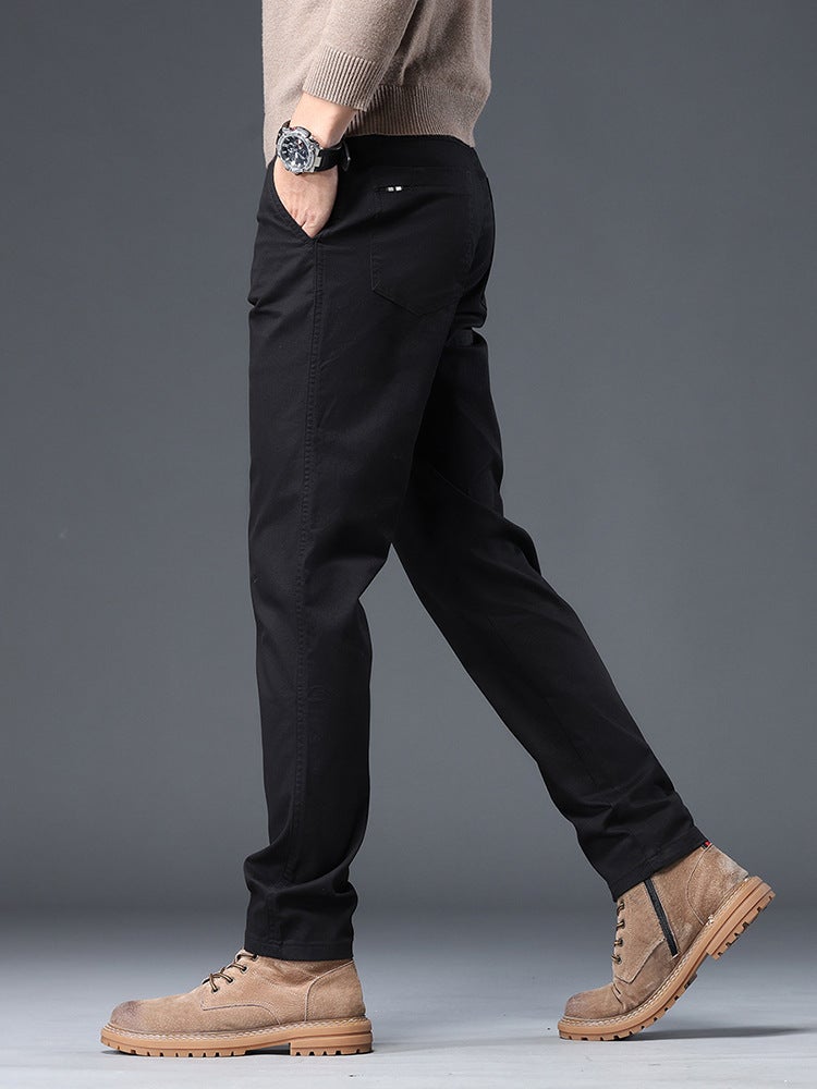 6065 تجارة خارجية بنطلون كاجوال للرجال ربيع جديد عمل قطن مستقيم ضيق يناسب جميع الأزياء بنطلونات بسيطة للرجال - Image 4
