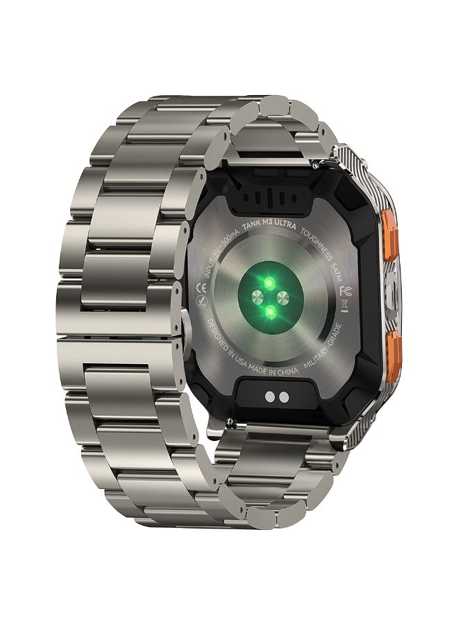 KOSPET Tank Ultra M3 Special Edition GPS Watch, 49mm Silver - Image 4