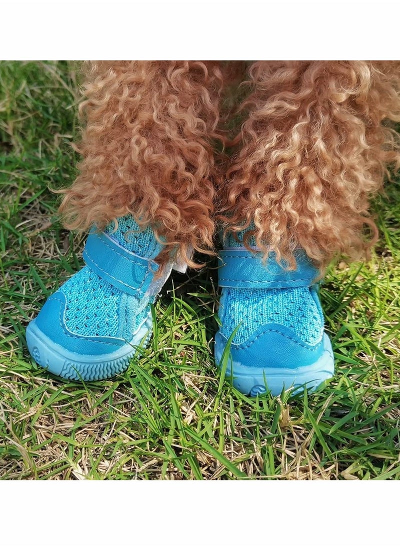 SYOSI - Dog Booties Paw Protector Breathable Dog Shoes for Small Medium Dogs, Rain Winter Snow Shoes - Image 1