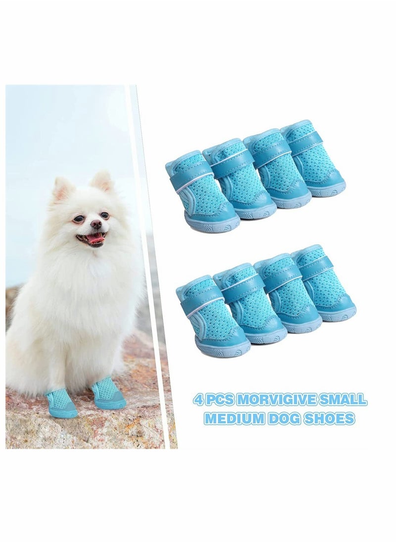 SYOSI - Dog Booties Paw Protector Breathable Dog Shoes for Small Medium Dogs, Rain Winter Snow Shoes - Image 1