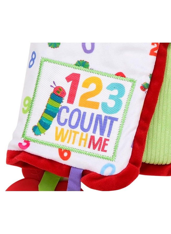 Baby Starters Baby Starters The Very Hungry Caterpillar Sensory Interactive Blanket with 6 Multi-Sensory Features and Travel Clip, Count with Me Multicolored Print, 14 inch, Eric Carle - Image 1