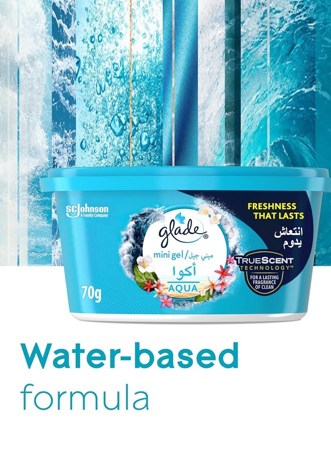 Glade Mini Gel Aqua 3x70G Pack of 3 - Image 2