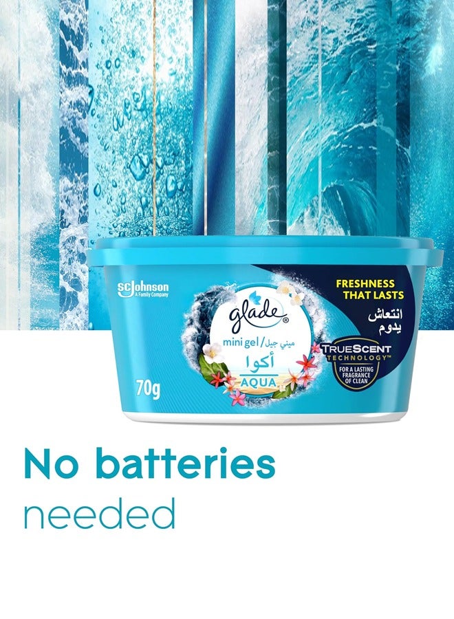 Glade Mini Gel Aqua 3x70G Pack of 3 - Image 4