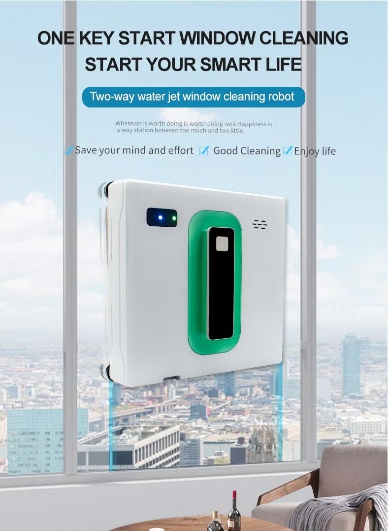 XiuWoo Window Cleaner Robot 6.8cm Ultra-Thin, Intelligent Obstacle Avoidance, Automatic Window Vacuum Cleaner for Large Mirror, Tile Wall, Glass Wall, Remote & App Control, Light & Compact - Image 3